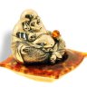 Сувенир "Будда на подушке" из янтаря Buddha-b-aw