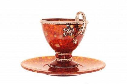 Чашка чайная из янтаря "Виноград" большая HD11503/ROE
