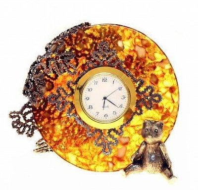 Часы "Вологодские кружева" из янтаря HDchas-krz
