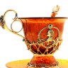 Чайный набор из янтаря "Пётр I" 9302/L-aw