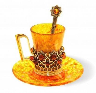 Кофейная чашечка из янтаря "Визирь" HD31003a